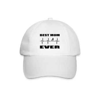 mama - Baseballkappe - Weiß/Weiß - Vorne