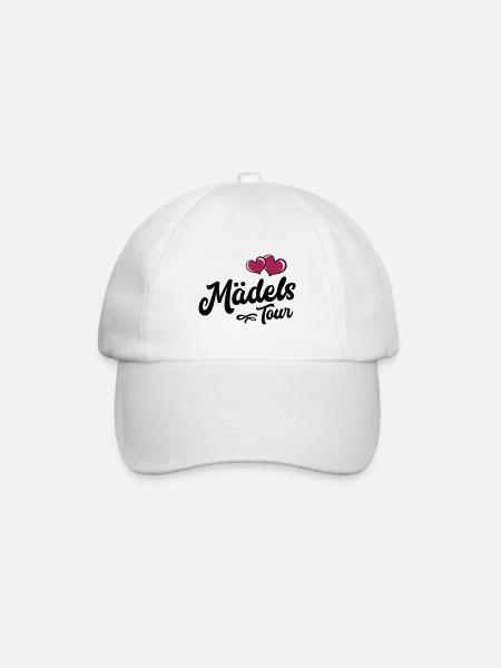 Mädels Tour Herz - Baseballkappe - Weiß/Weiß