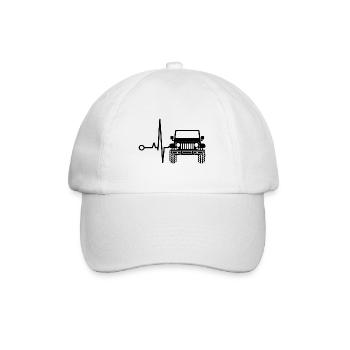 Véhicule tout-terrain offroad 4wd AWD 4wheeler cadeau 4x4 - Casquette classique - blanc/blanc - Devant