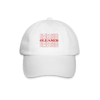 Nettoyeur Femme de ménage Concierge Concierge - Casquette classique - blanc/blanc - Devant