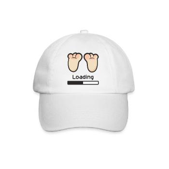 Loading... - Baseball Cap - white/white - Front