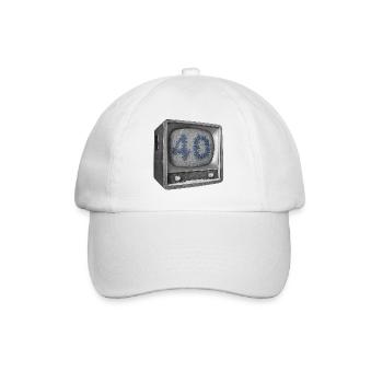 Geburtstag 40 Jahre - Baseballkappe - Weiß/Weiß - Vorne