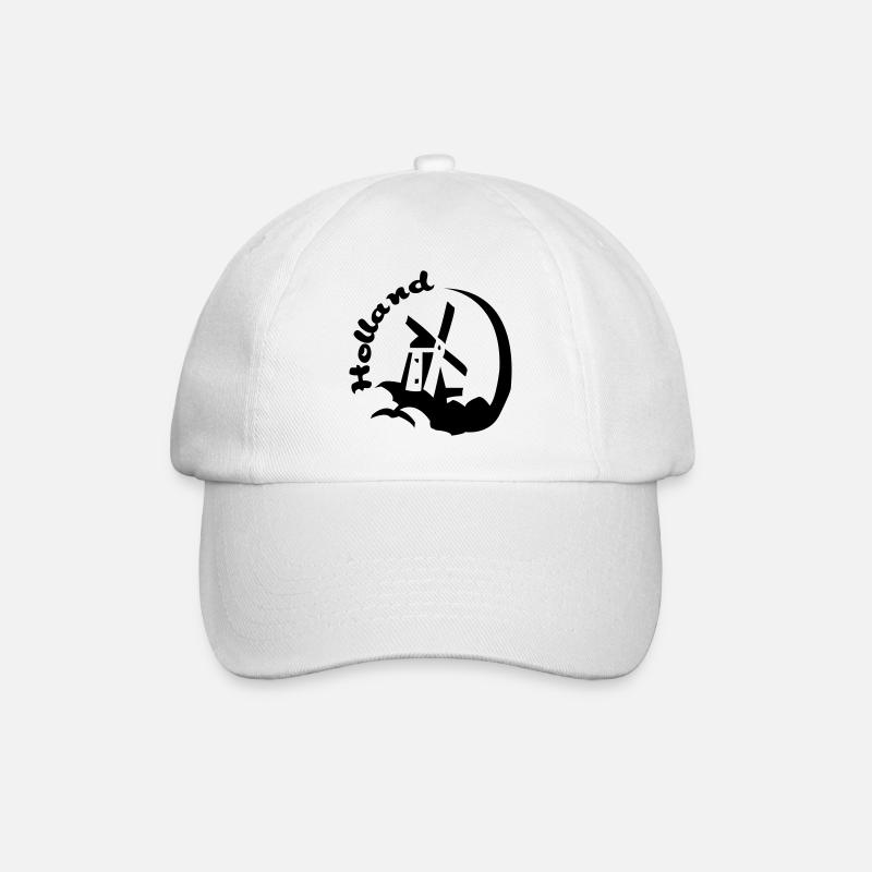 Hollande Moulin à vent - Casquette classique - blanc/blanc