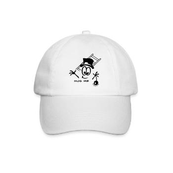 Schornsteinfeger Glücksbringer - Baseballkappe - Weiß/Weiß - Vorne