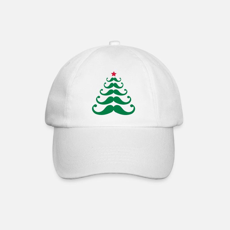 Weihnachtsbaum - Baseballkappe - Weiß/Weiß