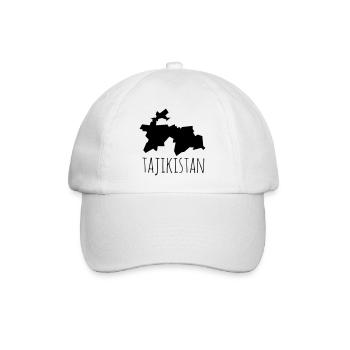 Tajikistan - Baseball Cap - white/white - Front