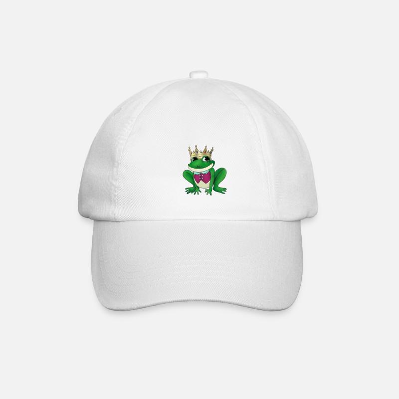 Froschkönig.png - Baseballkappe - Weiß/Weiß