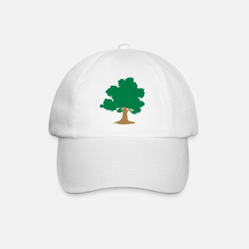 wild tree Baum - Baseballkappe - Weiß/Weiß