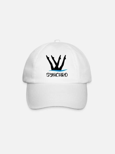 Nage synchrone - Casquette classique - blanc/blanc