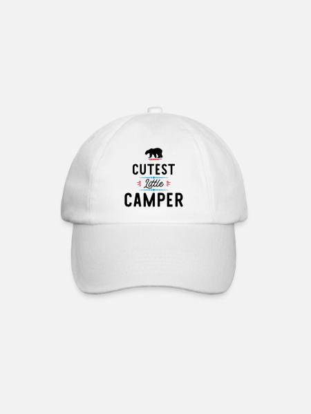 camper - Baseball Cap - white/white