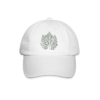 Grape Leaf / Nature Graphic Leaf - Baseball Cap - white/white - Front