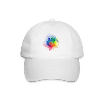 Colour Splash - Baseball Cap - white/white - Front