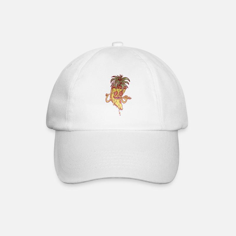Pizza Ananas Mascotte Funky - Casquette classique - blanc/blanc
