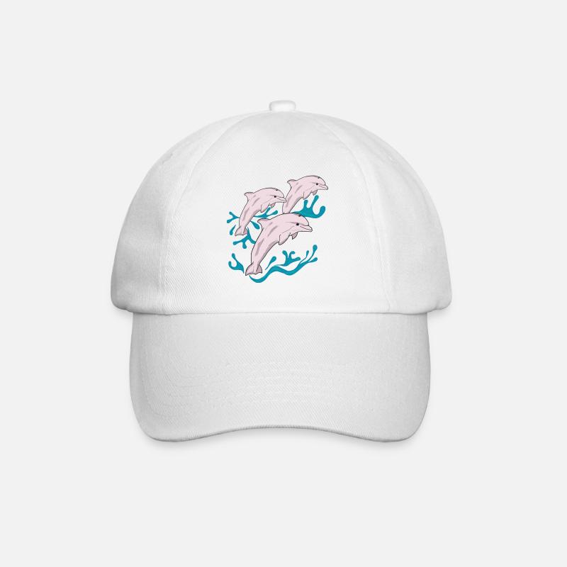Trois dauphins - Casquette classique - blanc/blanc