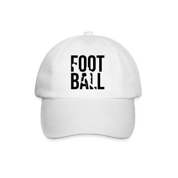 football - Baseball Cap - white/white - Front