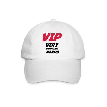 VIP Very Important Pappa - Baseball Cap - white/white - Front