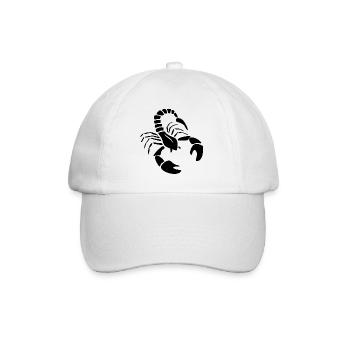 Skorpion - Baseballkappe - Weiß/Weiß - Vorne
