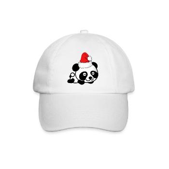 Panda Christmas sweet panda bear advent - Baseball Cap - white/white - Front