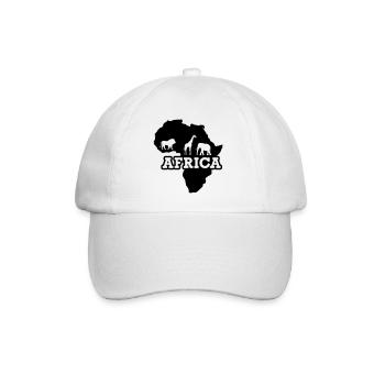 Afrika - Baseballkappe - Weiß/Weiß - Vorne