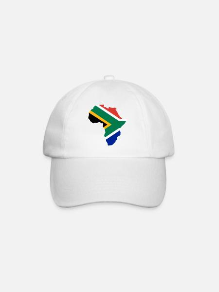 Südafrika - Baseballkappe - Weiß/Weiß