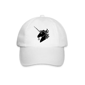 Einhorn - Baseballkappe - Weiß/Weiß - Vorne