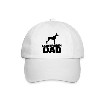 Dobermann - Baseballkappe - Weiß/Weiß - Vorne