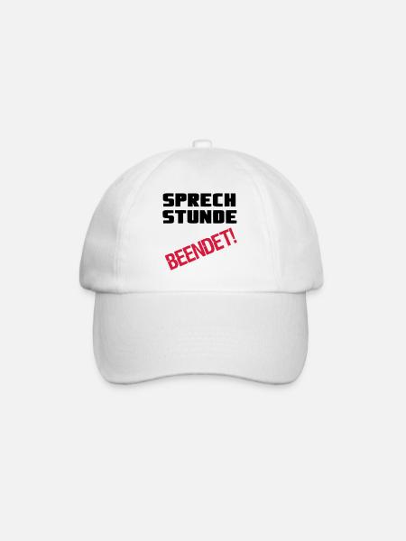 Sprechstunde beendet Medizin Spruch Geschenk - Baseballkappe - Weiß/Weiß