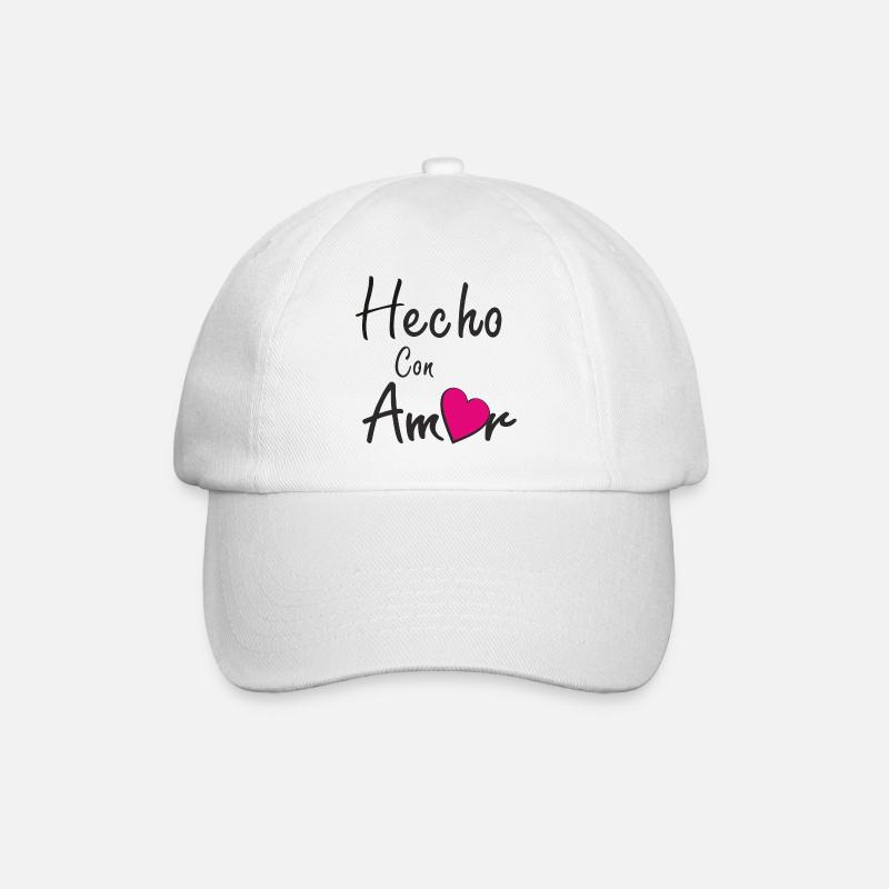 HECHO CON AMOR - Baseballkappe - Weiß/Weiß