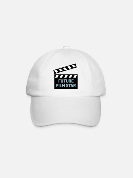 ★ Couleurs de conception modifiables ★ Future star de cinéma - Casquette classique - blanc/blanc