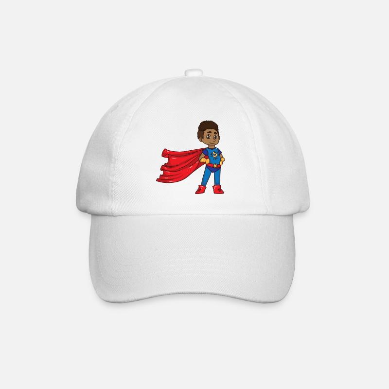Garçon de super héros - Casquette classique - blanc/blanc