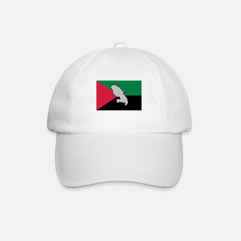 DRAPEAU MADA - CARTE 1 - Casquette classique - blanc/blanc