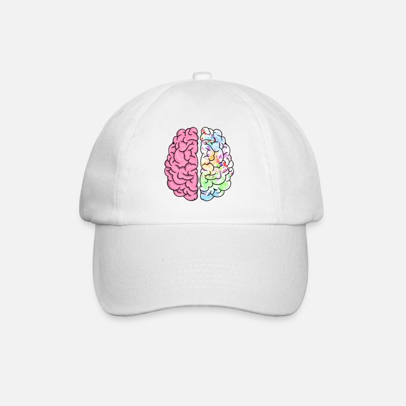 CREATIVE BRAIN - Baseballkappe - Weiß/Weiß
