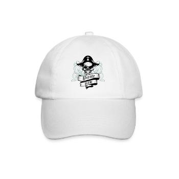 Pirate BZH - Baseball Cap - white/white - Front