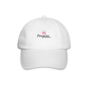 Prinzessin in Ausbildung mit Krone - Baseballkappe - Weiß/Weiß - Vorne