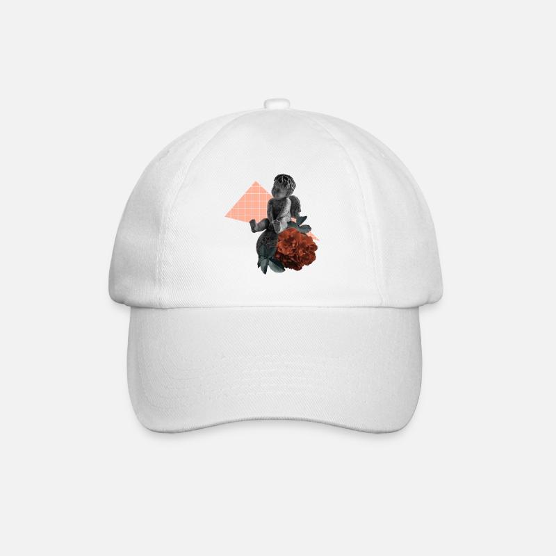 Cherub Rose Ästhetik - Baseballkappe - Weiß/Weiß