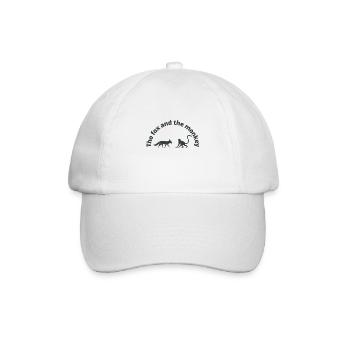 The fox and the monkey are friends - Baseball Cap - white/white - Front