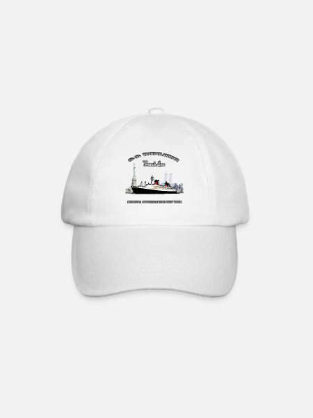PAQUEBOT FRANCE NEW YORK Louis RUNEMBERG © Adagp - Casquette classique - blanc/blanc