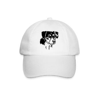 Dansk Svensk Gaardhond Head - Baseball Cap - white/white - Front