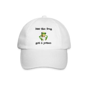 Embrassez la grenouille - obtenez une princesse - Casquette classique - blanc/blanc - Devant