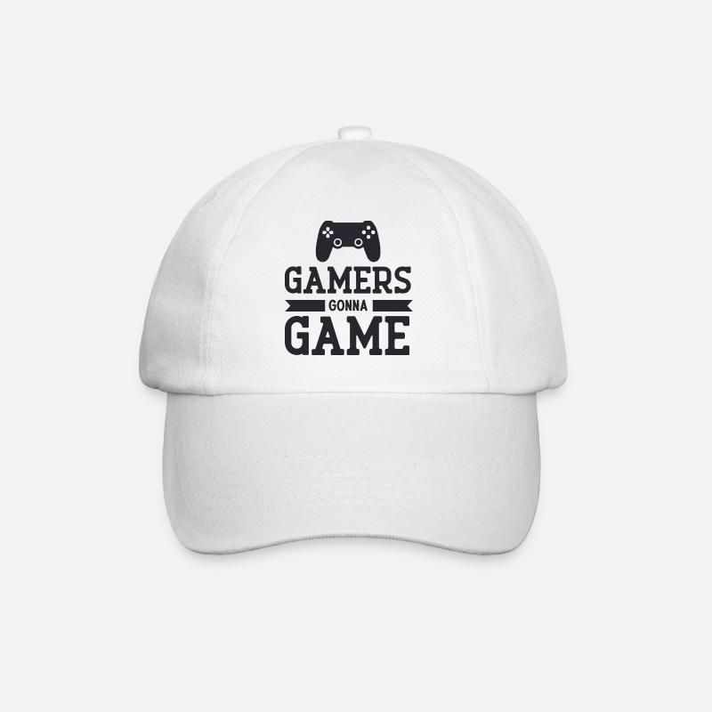 Les joueurs vont jouer - Casquette classique - blanc/blanc