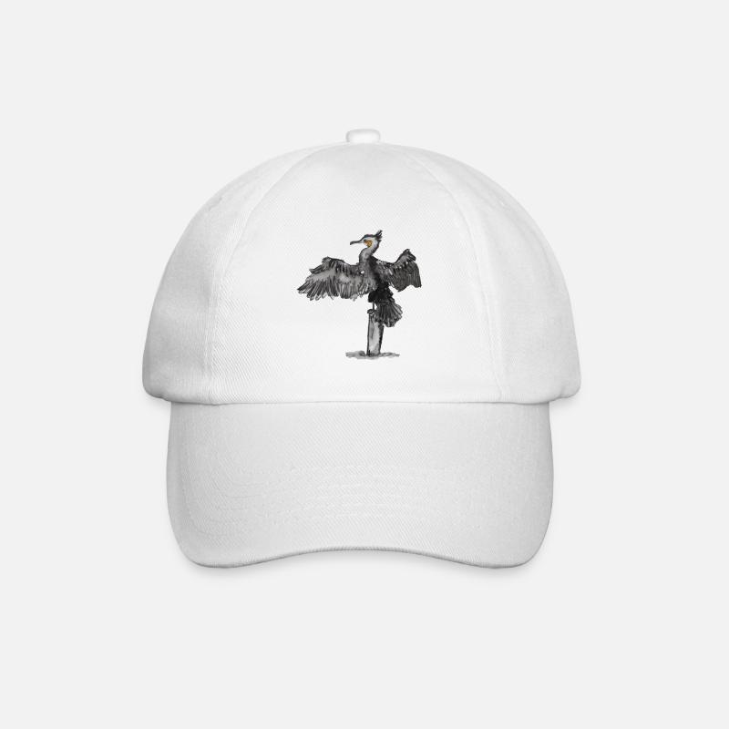 Kormoran - Baseballkappe - Weiß/Weiß