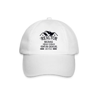 Courtier parce que miraculeuse pas une profession officielle - Casquette classique - blanc/blanc - Devant