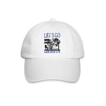 Idée cadeau textile Charles Darwin Evolution - Casquette classique - blanc/blanc - Devant