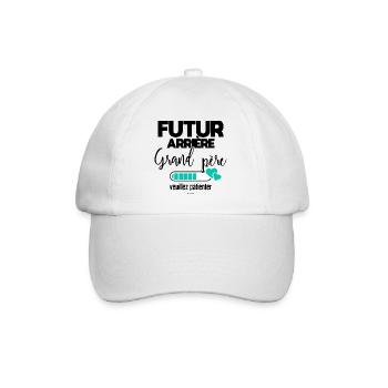 Futur arrière grand père veuillez patienter - Casquette classique - blanc/blanc - Devant