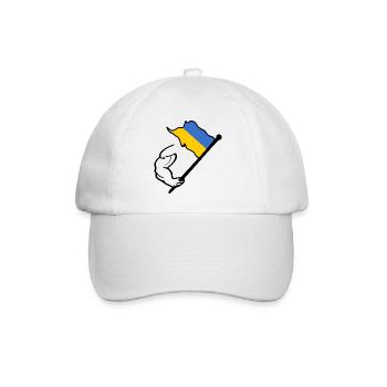 Ukraine - Baseballkappe - Weiß/Weiß - Vorne