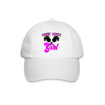 Color changeable | Hobby Horse Girl | Hobby Horsing - Baseball Cap - white/white - Front