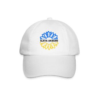 Slava ukraini - Baseball Cap - white/white - Front