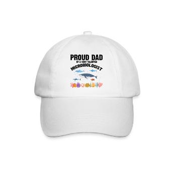 Proud Dad Microbiology Biology Biologist Sea - Baseball Cap - white/white - Front