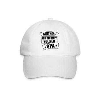 Opa Rentner - Baseballkappe - Weiß/Weiß - Vorne