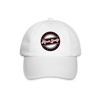 Les couleurs peuvent être modifiées | Accro au cinéma - Casquette classique - blanc/blanc - Devant